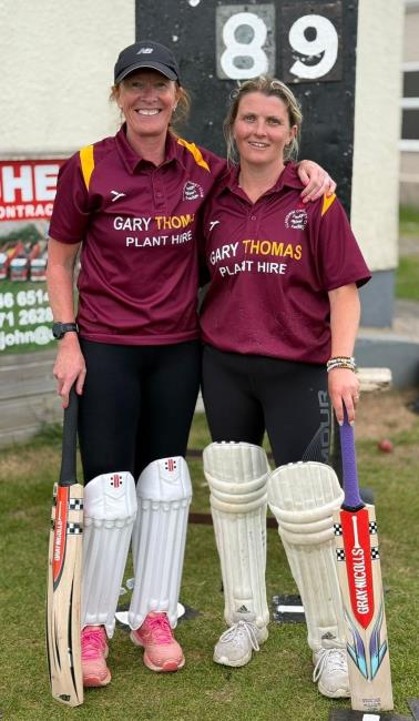 Pam Asson 59 and Zoe Brick 22, guided Llangwm to victory over Carew